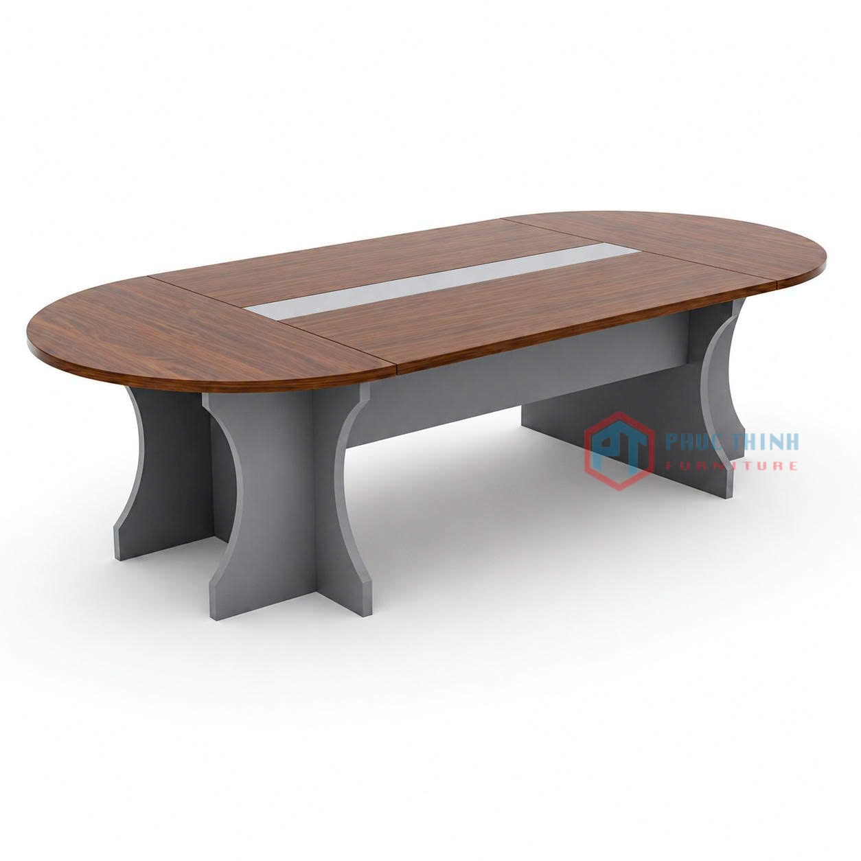 Bàn Họp Oval Vân Gỗ BHPT 34
