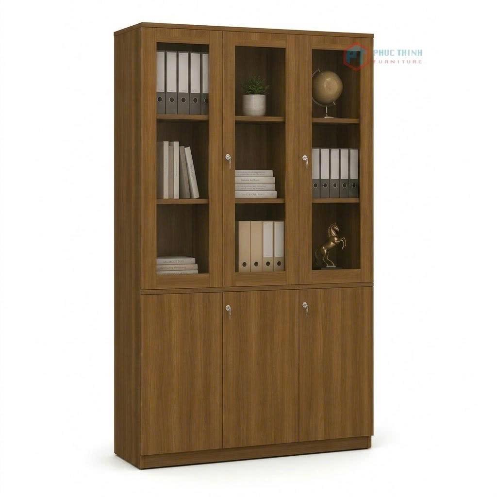 Tủ Tài Liệu Gỗ Có Khóa THSPT 55